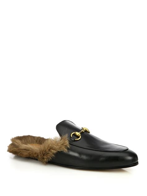 gucci slides and thongs|gucci loafer fur slides.